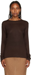 Baserange Brown Bamboo Long Sleeve T-Shirt