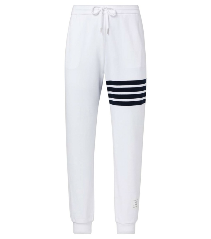 Photo: Thom Browne 4-Bar cotton jersey sweatpants