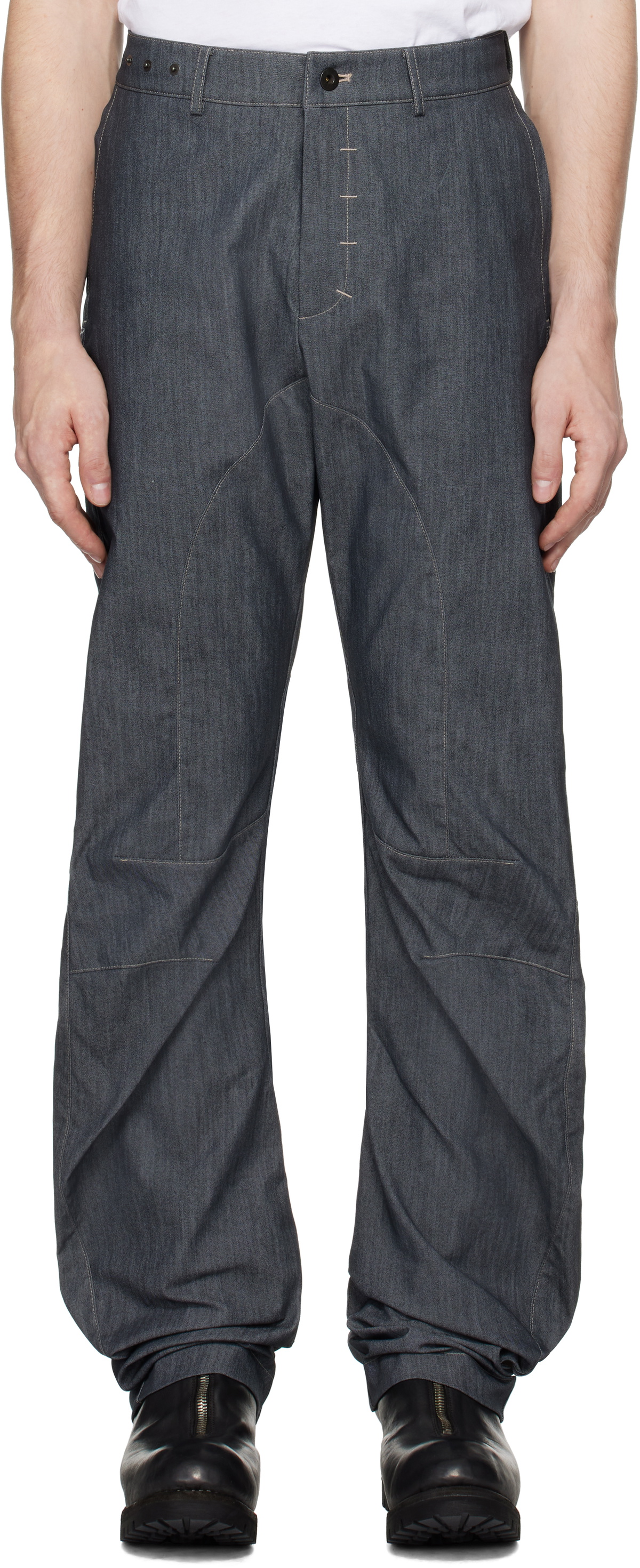 CARNET-ARCHIVE Navy Human Shell Jeans