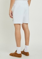 Casablanca Casa Way Printed Cotton Shorts White