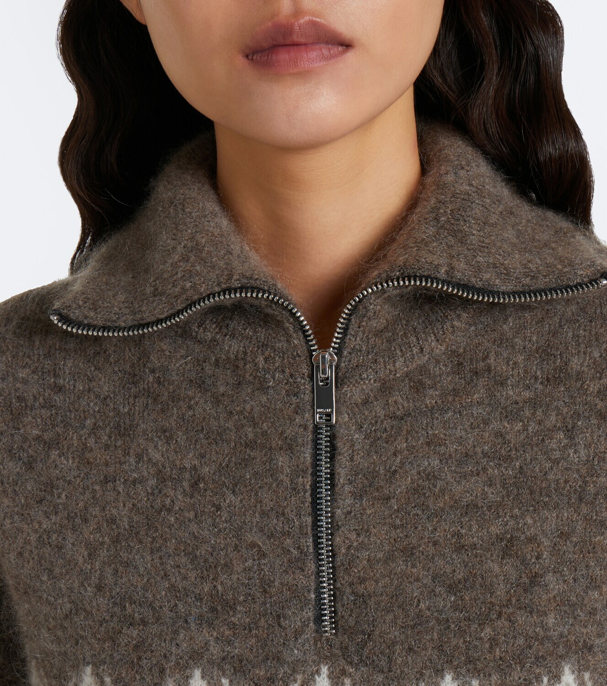 Fusalp Mireva mohair-blend half-zip sweater