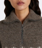 Fusalp Mireva mohair-blend half-zip sweater