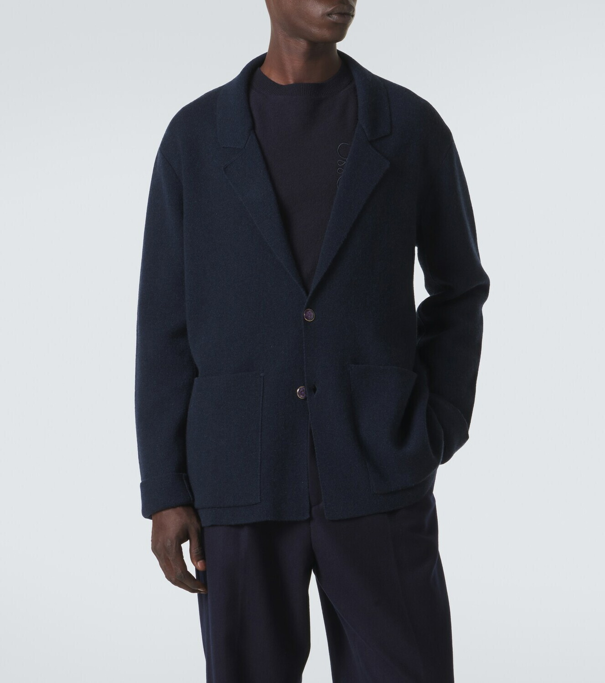 God's True Cashmere Cashmere blazer with amethyst