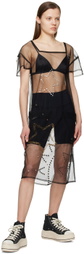Sky High Farm Workwear Black Constellation Embroidered Midi Dress