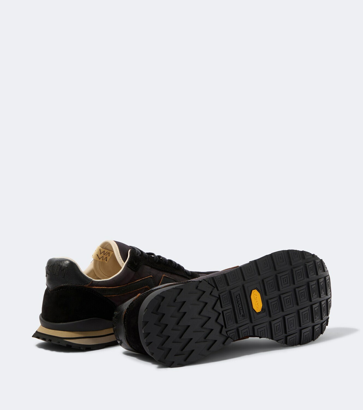 Visvim FKT Runner suede-trimmed sneakers