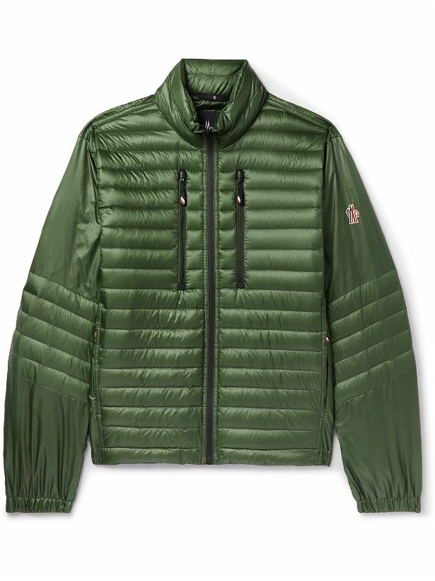 Photo: Moncler Grenoble - Althaus Logo-Appliquéd Quilted Ripstop Down Jacket - Green