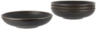 Lineage Ceramics Black Shallow Serving Bowl, 4 pcs