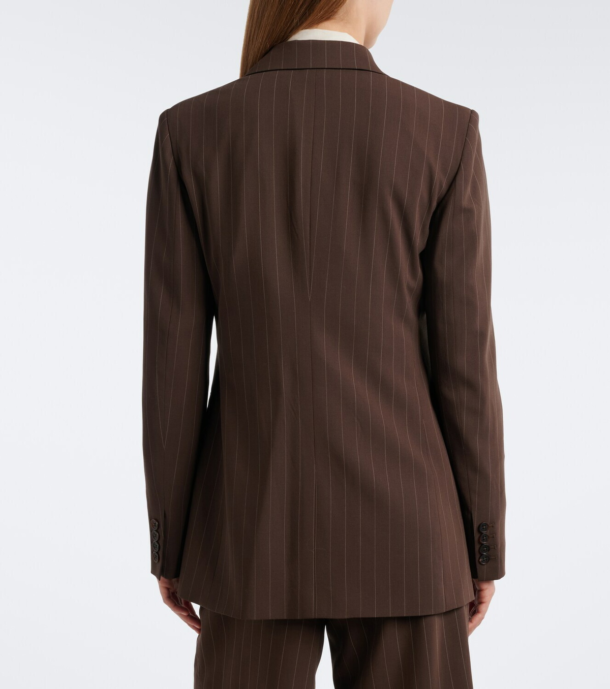 Ralph Lauren Collection Pinstripe double-breasted wool blazer