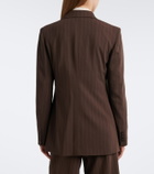 Ralph Lauren Collection Pinstripe double-breasted wool blazer