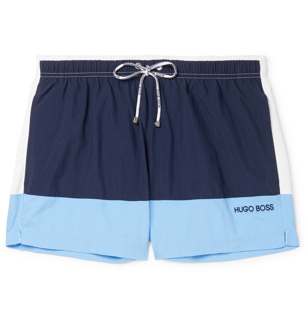 Hugo Boss ShortLength ColourBlock Swim Shorts Blue Hugo Boss