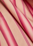 Thierry Colson Venetia Striped Cotton Midi Shirt Dress Pink
