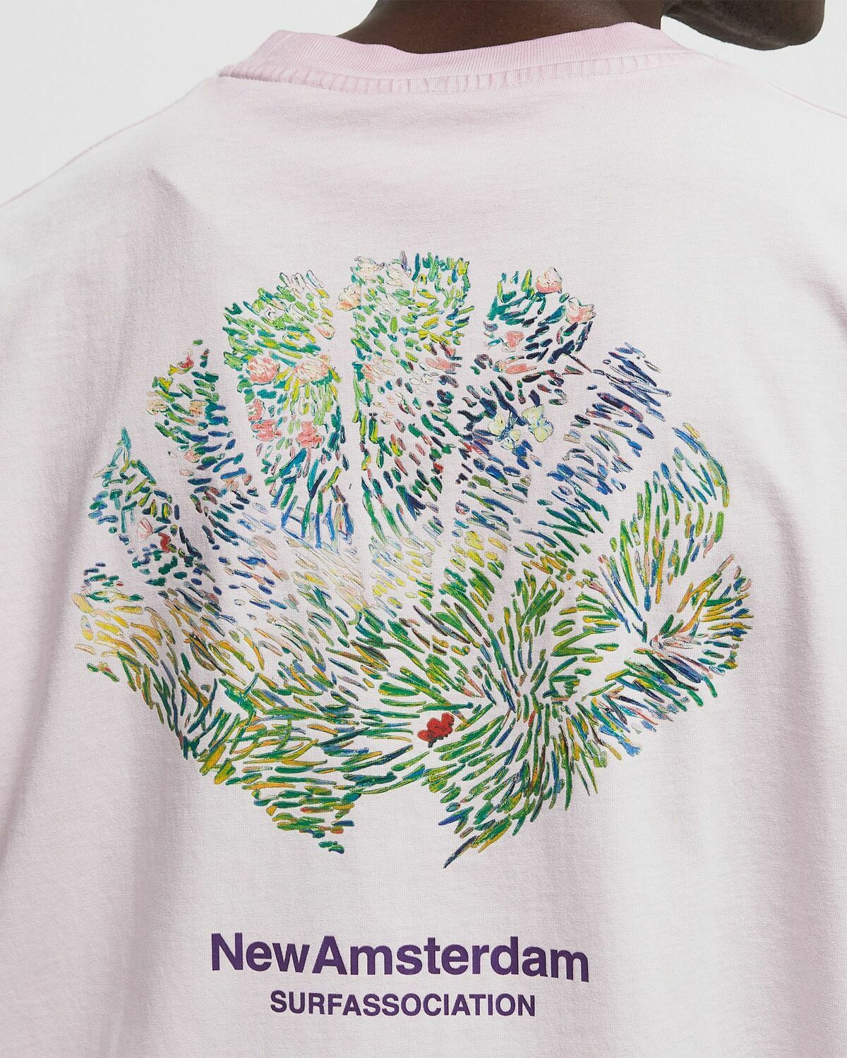 New Amsterdam TALL GRASS TEE pink Mens Shortsleefe
