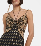 Etro Embellished silk chiffon gown