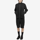 Homme Plissé Issey Miyake Men's Pleated Track Jacket in Black