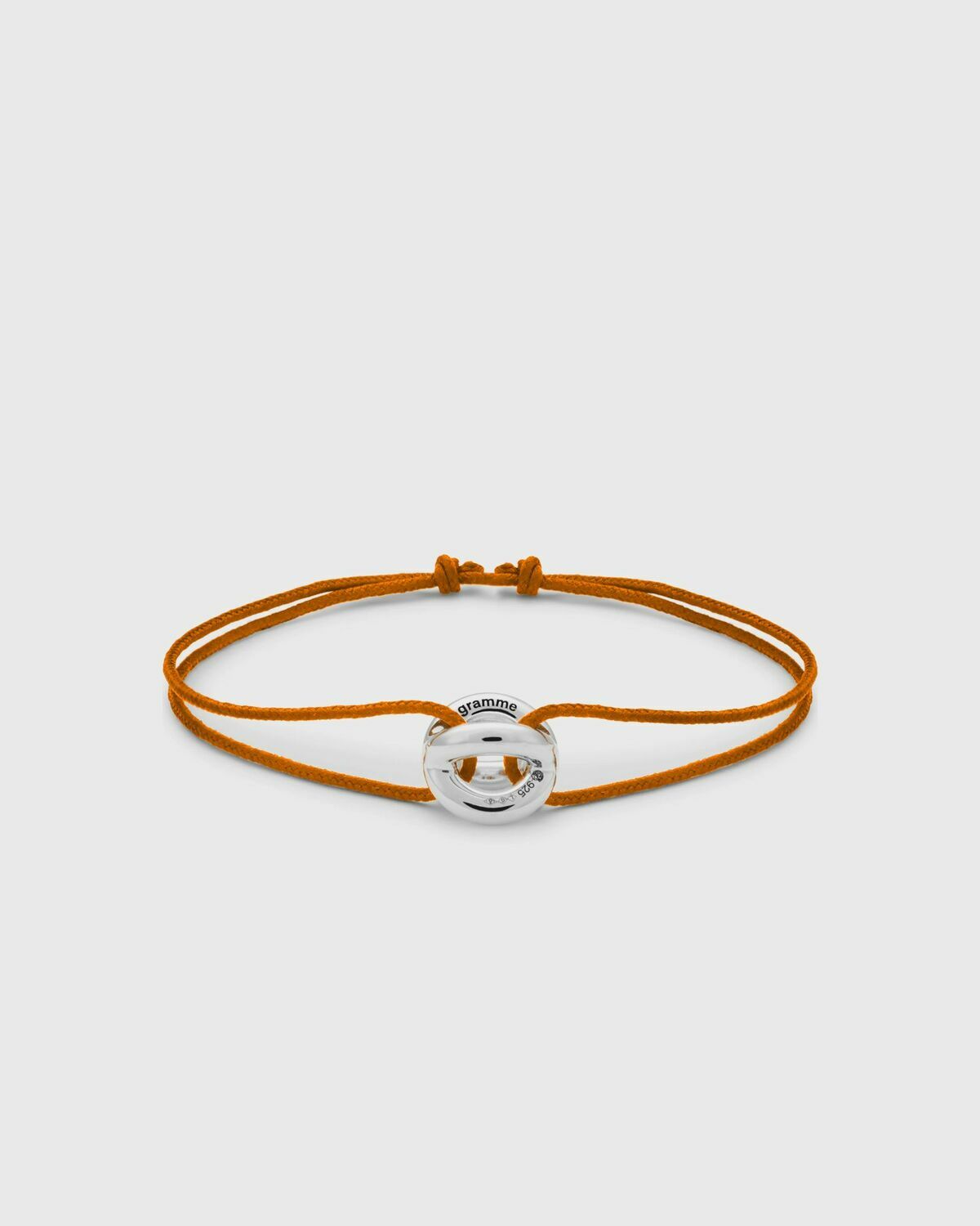 Le gramme Bracelet Cordon Entrelacs 3g orange Mens Jewellery