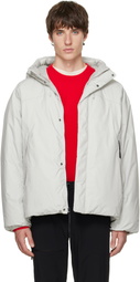 The North Face Gray Black Box DRYVENT Reversible Down Jacket
