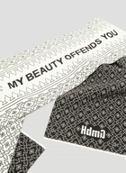 GmbH My Beauty Offends You Intarsia Knit Scarf