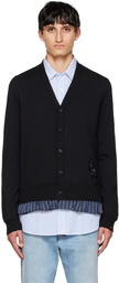 Maison Margiela Black Distressed Cardigan