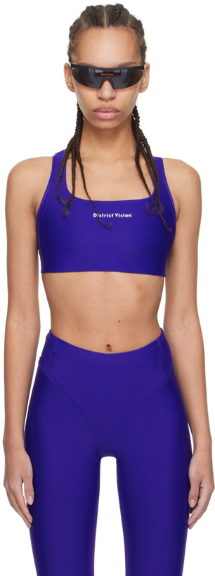 Photo: District Vision Blue Twin Layer Sport Bra