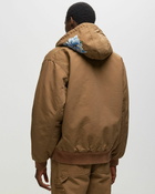 Awake Awake Ny X Carhartt Wip Og Active Jacket Brown - Mens - Denim Jackets