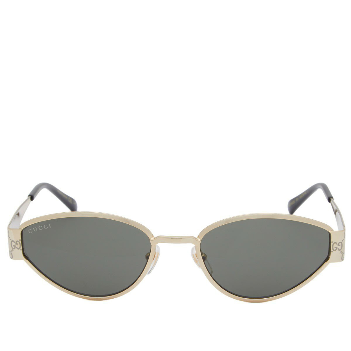 Gucci Women's GG1853S Sunglasses in Gold/Grey Gucci