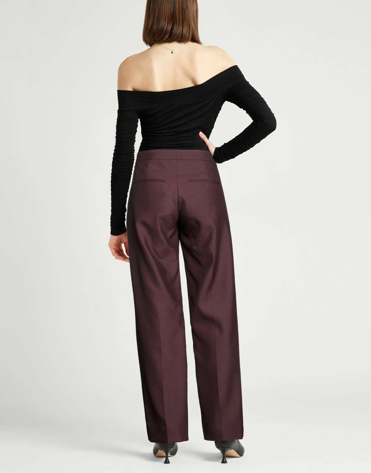 Khaite Womens Pants Burgundy