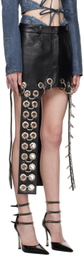 Lado Bokuchava Black Pierced Boyfriend's Midi Skirt