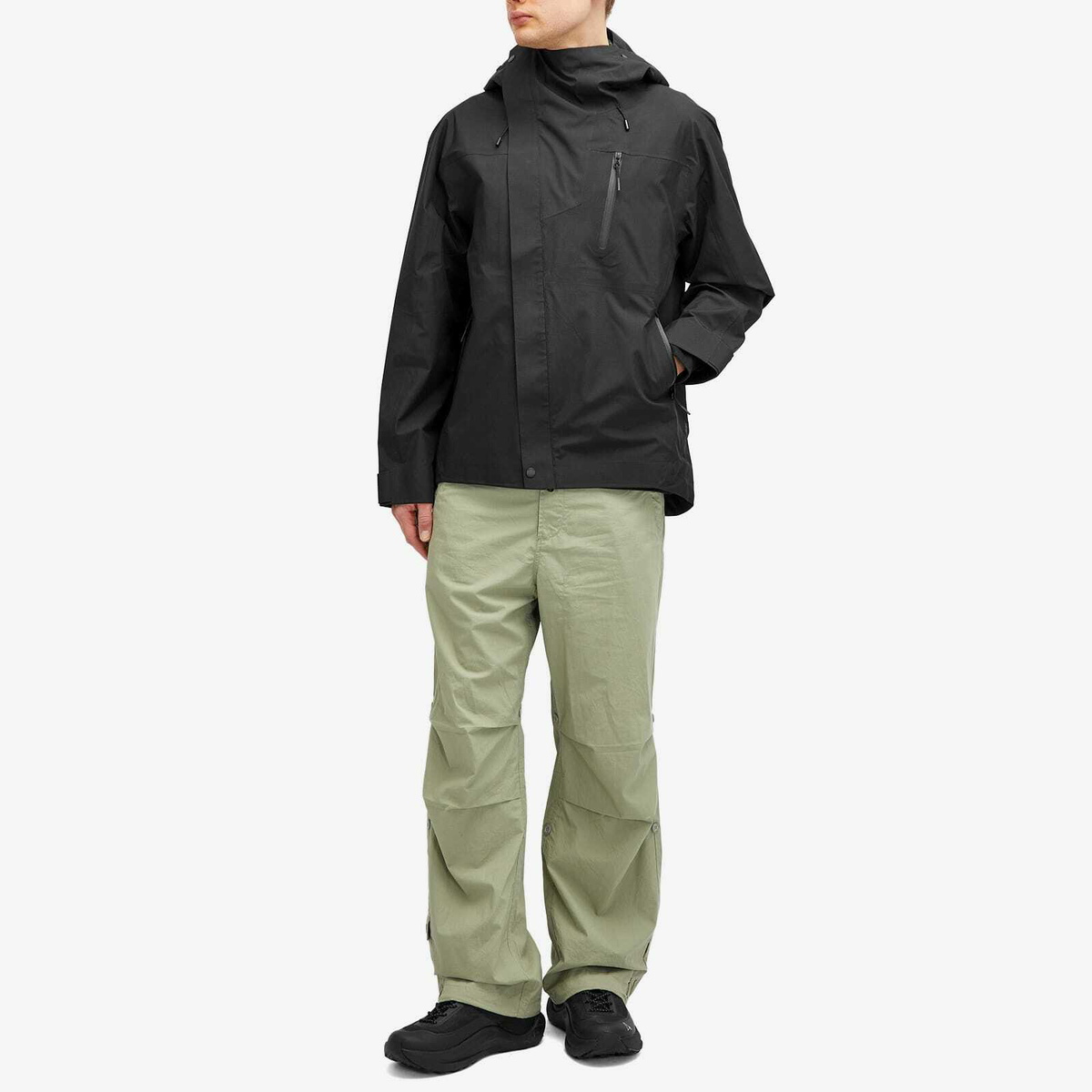 Maharishi Men's Waterproof 3L Storm Parka Jacket in Black