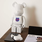 Medicom 1st Model White Chrome Be@rbrick in Multi 400%