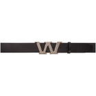 Alexander Wang Black Letter Belt