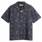 Kestin Men's Gorse Print Crammond Shirt in Dark Navy