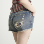 Martine Rose Women's Short Shorts in Blue Trucker Wash