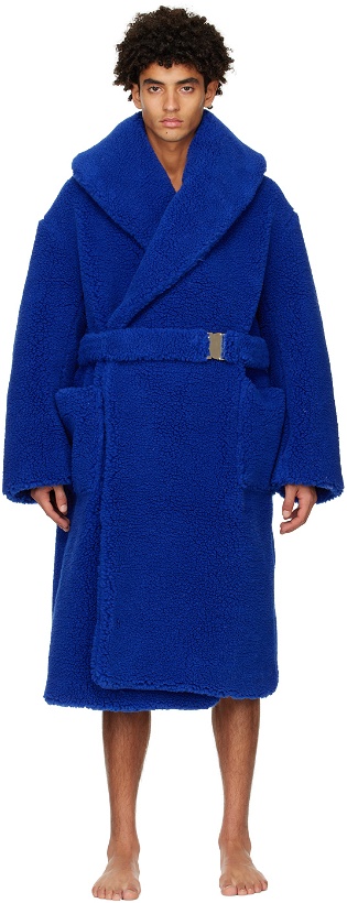 Photo: Casablanca Blue Belted Coat
