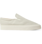 THE ROW - Dean Canvas Slip-On Sneakers - Gray