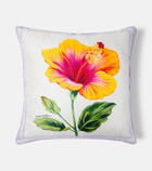 Dolce&Gabbana Casa Floral cotton canvas cushion