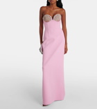 Rebecca Vallance Cordelia embellished strapless gown