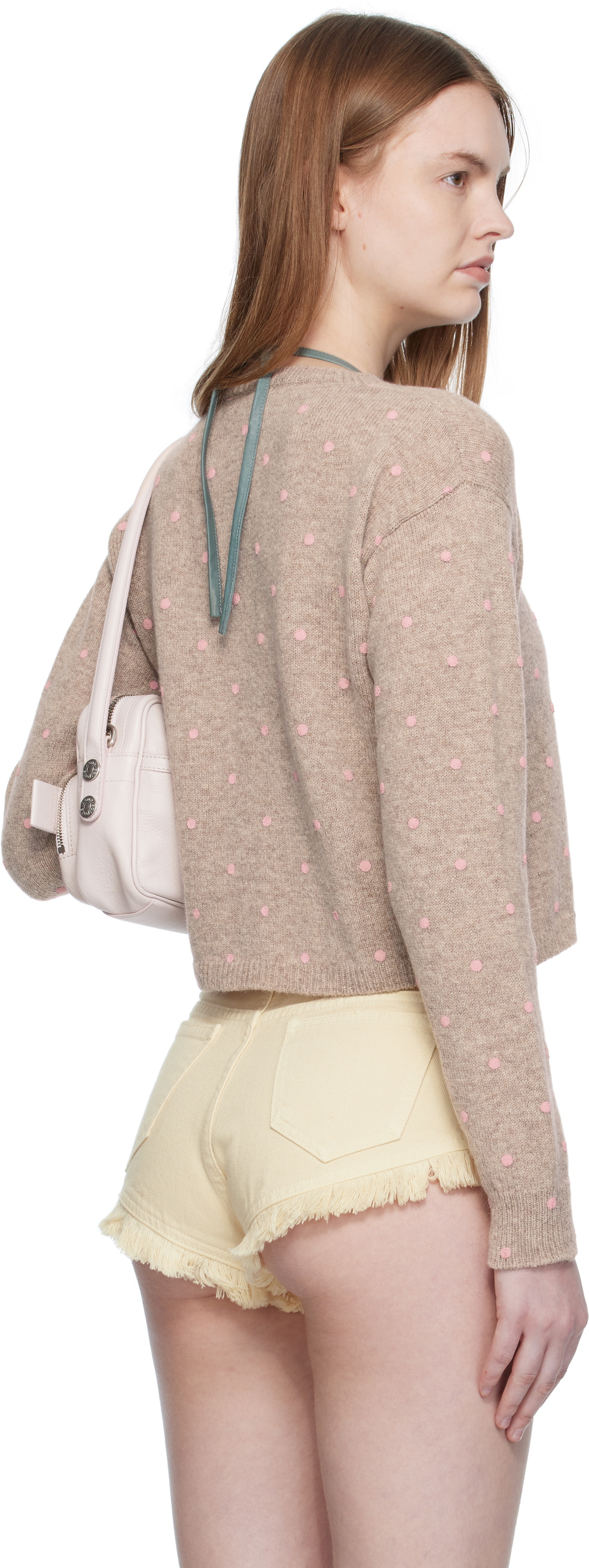 Ashley Williams Beige Molly Knit Sweater