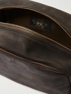 RRL - Logo-Debossed Distressed Leather Wash Bag