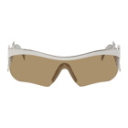 Loewe Silver Logo Mask Sunglasses