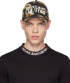 Versace Jeans Couture Black Chromo Couture Logo Baseball Cap