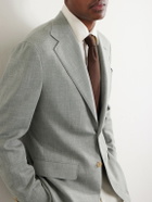 Thom Sweeney - Wool, Silk and Linen-Blend Blazer - Green