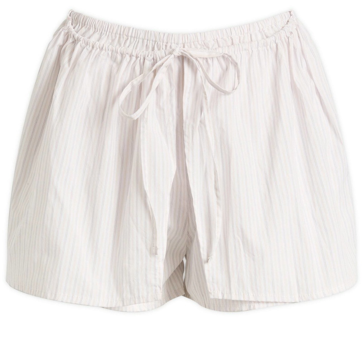 Photo: Deiji Studios Women's Stripe Mini Skort in Pacific Stripe