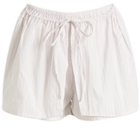 Deiji Studios Women's Stripe Mini Skort in Pacific Stripe