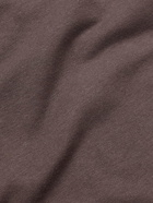 Calvin Klein Underwear - Logo-Embroidered Cotton-Blend Jersey Hoodie - Brown