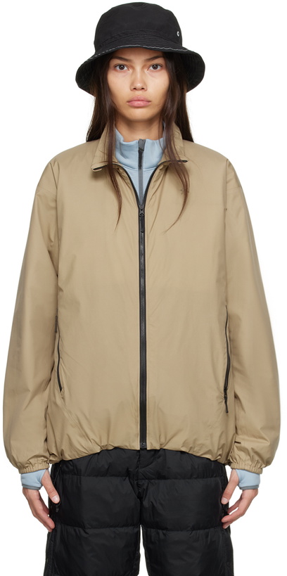 Photo: Goldwin Beige GORE-TEX INFINIUM Puffy Vest