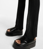 Petar Petrov Giulio rIbbed-knit flared pants