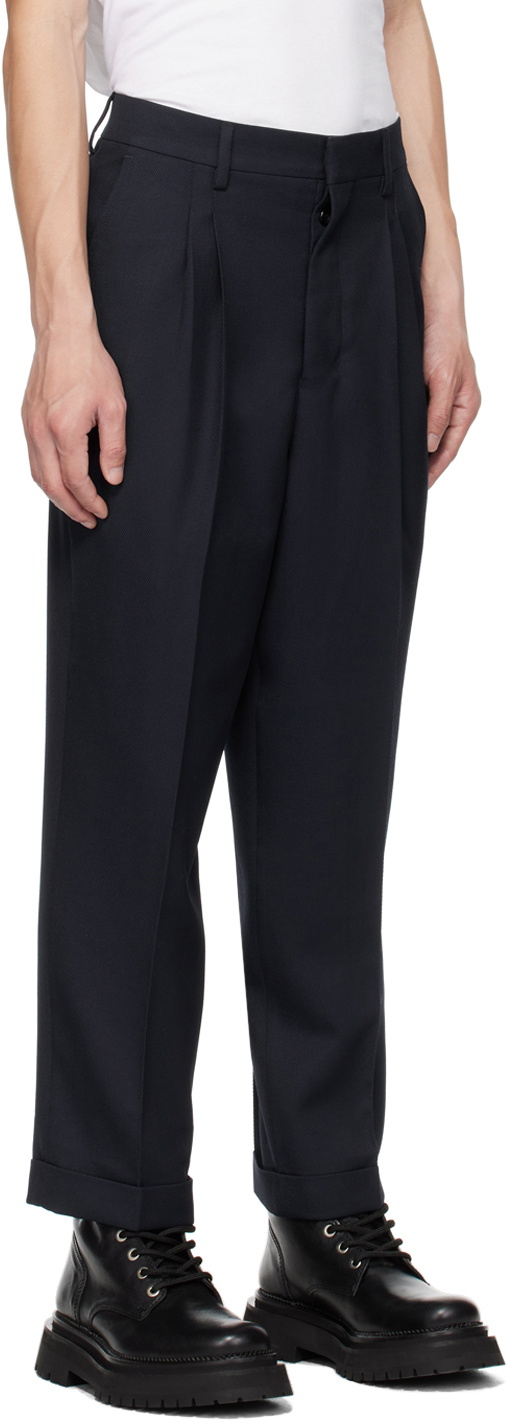 Double Trotter High Waist Carrot Trousers - Beren Store