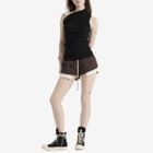 Rick Owens Women's Fog Boxer Shorts in Mahogany