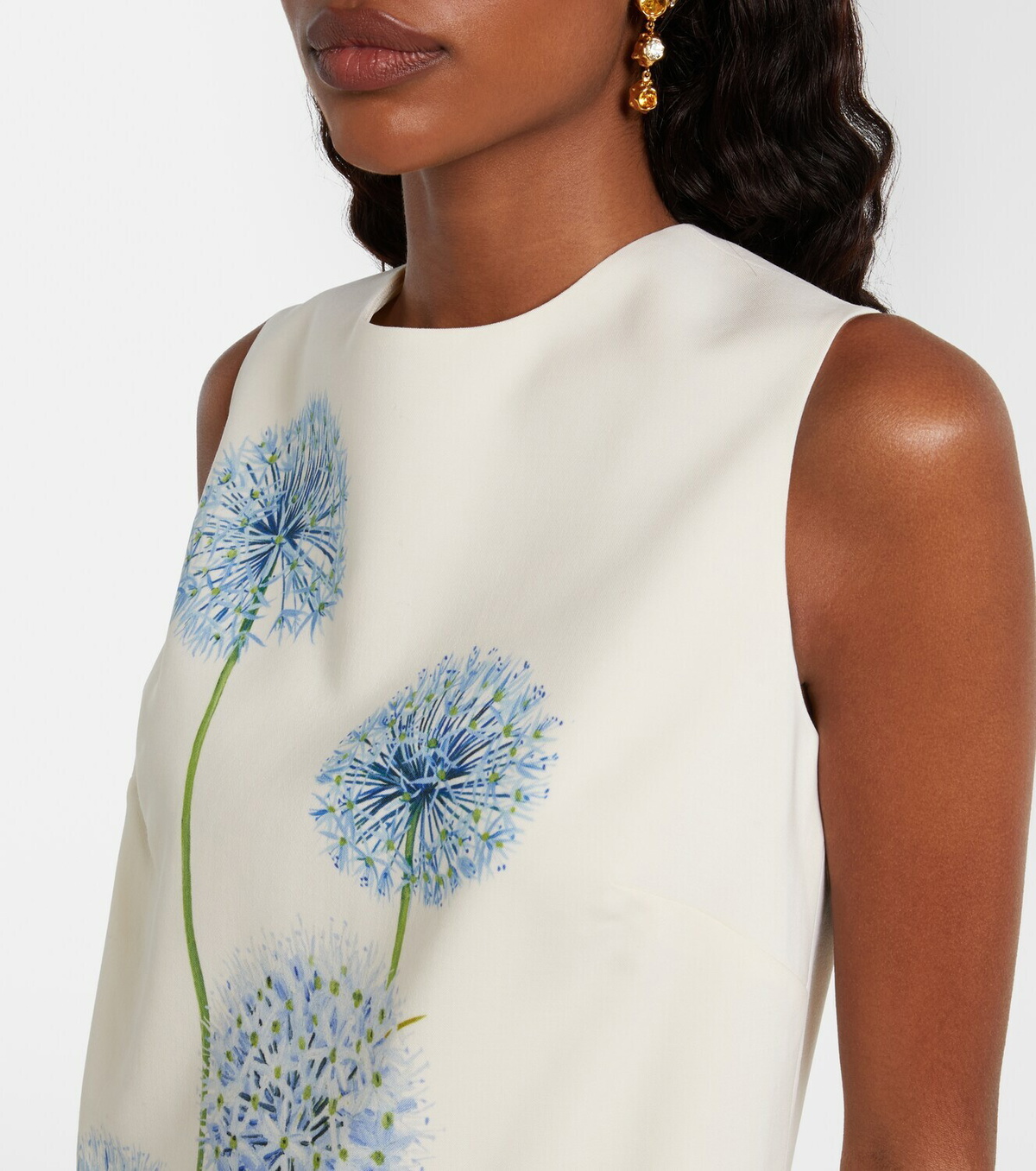 Oscar de la Renta Allium wool-blend minidress