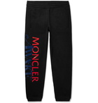 Moncler Genius - Awake NY 2 Moncler 1952 Tapered Logo-Print Cotton-Jersey Sweatpants - Black